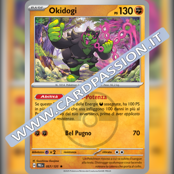 057/131 Okidogi Master Ball Reverse | Evoluzioni Prismatiche