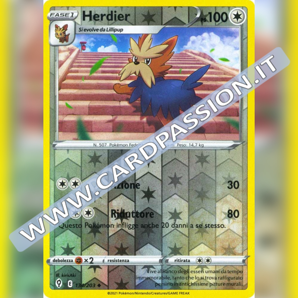 134/203 Herdier Reverse | Evoluzioni Eteree - Card Passion