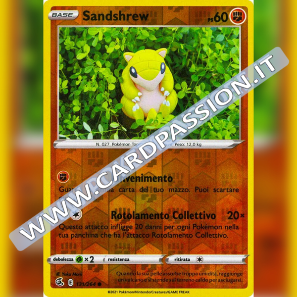 131/264 Sandrshrew Reverse | Colpo Fusione - Card Passion