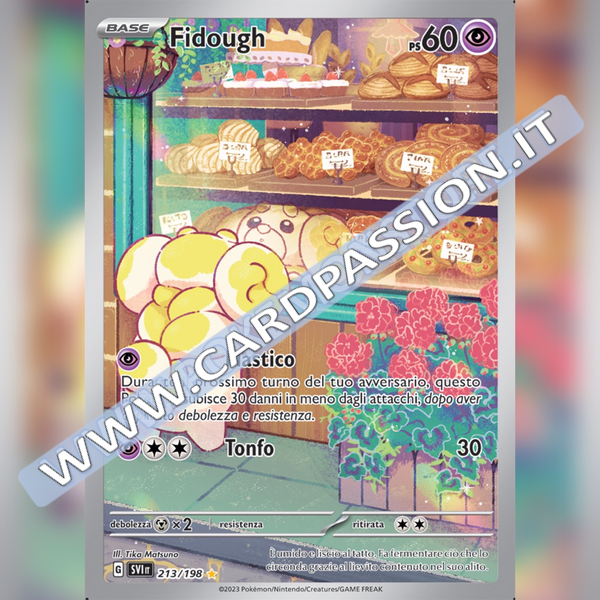 213/198 Fidough Illustrazione Rara | Scarlatto e Violetto