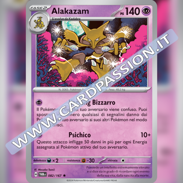 082/167 Alakazam Holo | Crepuscolo Mascherato
