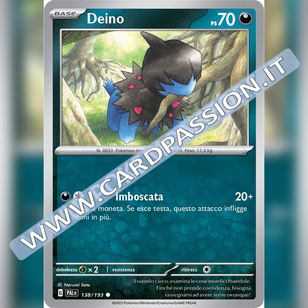 138/193 Deino | Evoluzioni a Paldea