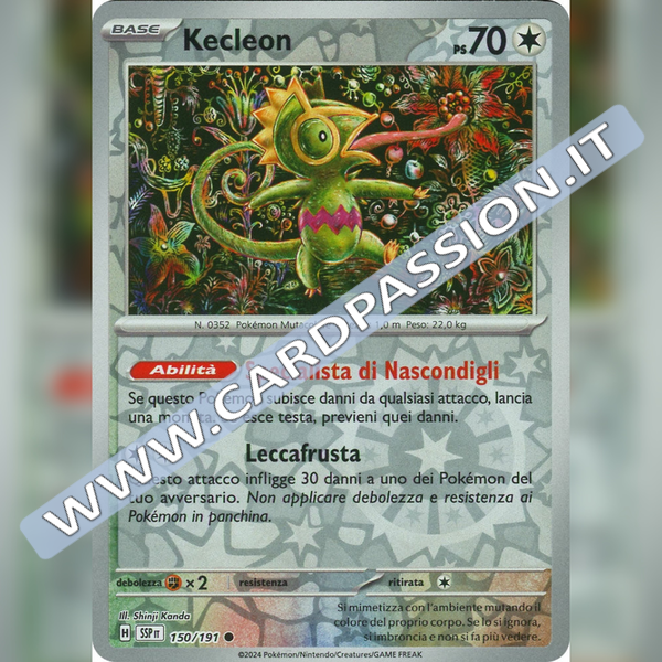 150/191 Kecleon Reverse | Scintille Folgoranti