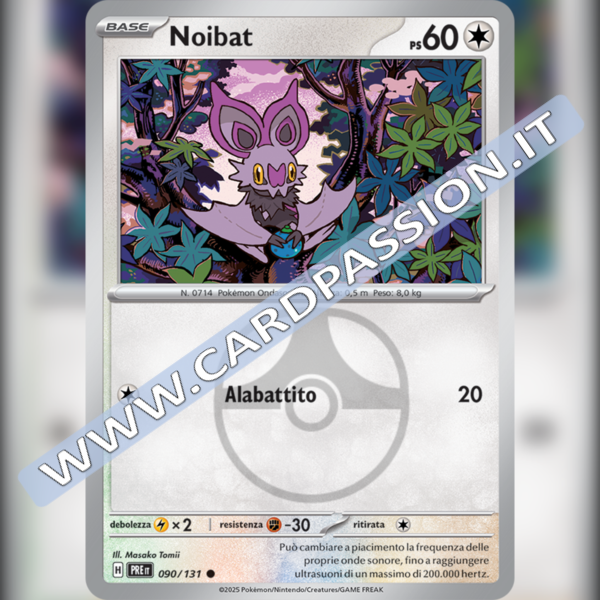 090/131 Noibat Master Ball Reverse | Evoluzioni Prismatiche