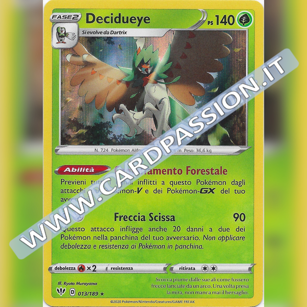 013/189 Decidueye Holo | Fiamme Oscure - Card Passion