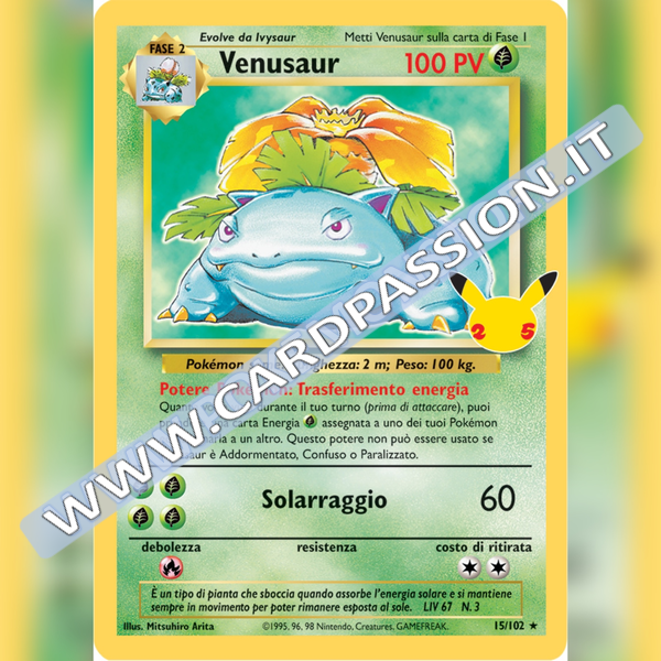 15/102 Venusaur Holo | Gran Festa - Card Passion