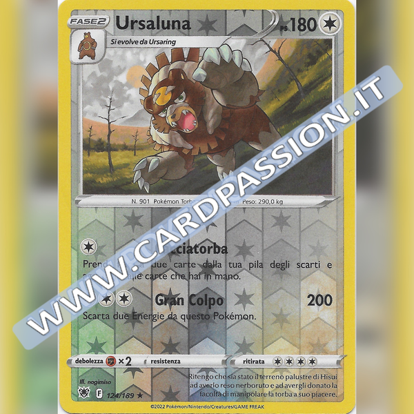 124/189 Ursaluna Rara Reverse | Lucentezza Siderale - Card Passion