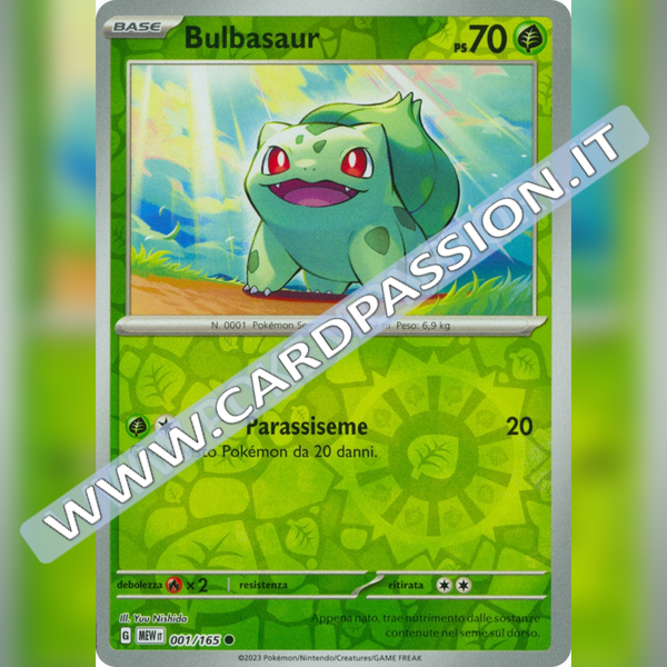 001/165 Bulbasaur Reverse | Scarlatto e Violetto 151