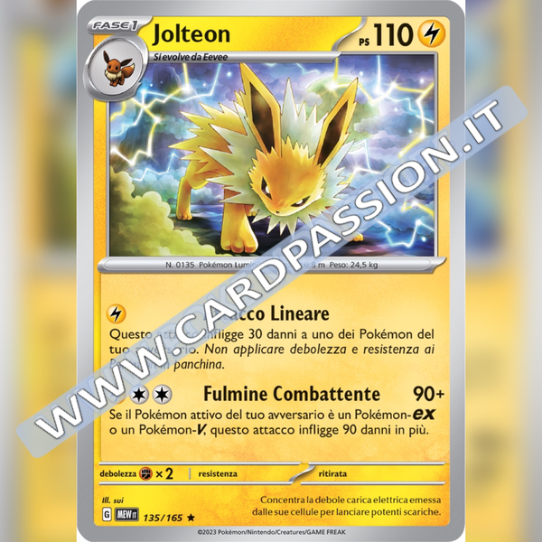 135/165 Jolteon Holo | Scarlatto e Violetto 151
