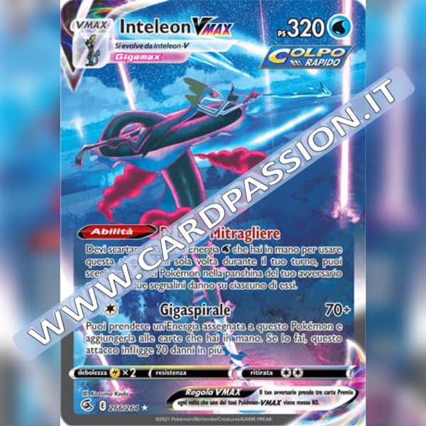 266/264 Inteleon VMax Alternative Art | Colpo Fusione - Card Passion