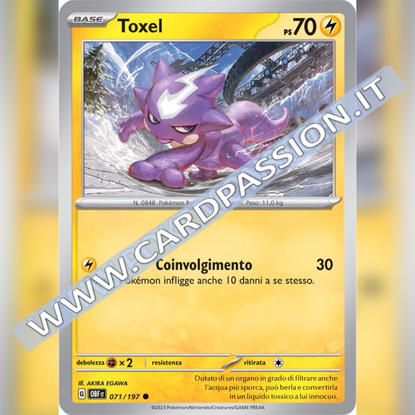 071/197 Toxel | Ossidiana Infuocata