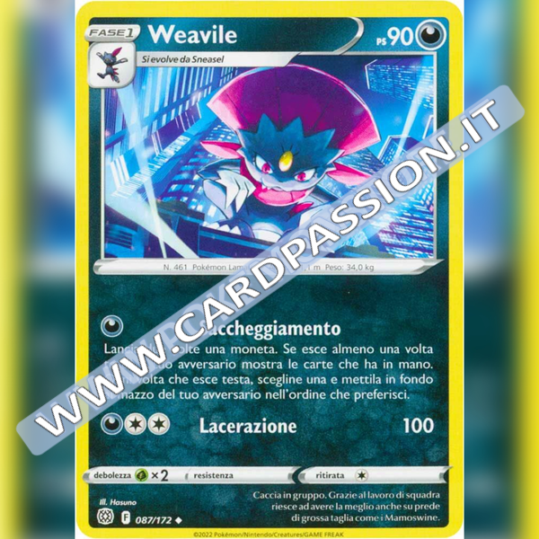 087/172 Weavile | Astri Lucenti - Card Passion