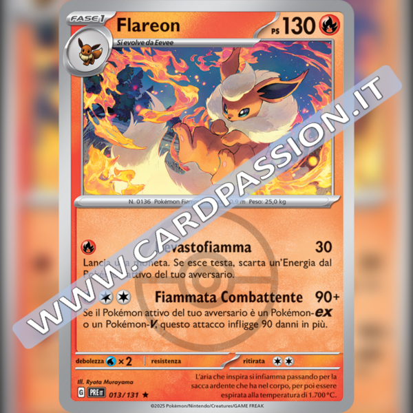 013/131 Flareon Poke Ball Reverse | Evoluzioni Prismatiche