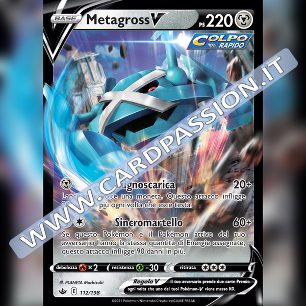 112/198 Metagross V | Regno Glaciale - Card Passion