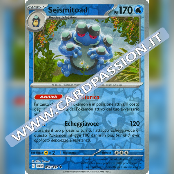 052/197 Seismitoad Reverse | Ossidiana Infuocata