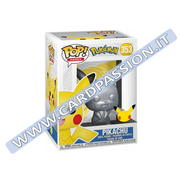 ★ Funko Pop! Silver Pikachu 353 | 9cm - Card Passion