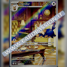155/086 Herdier Illustrazione Rara | Fuoco Bianco