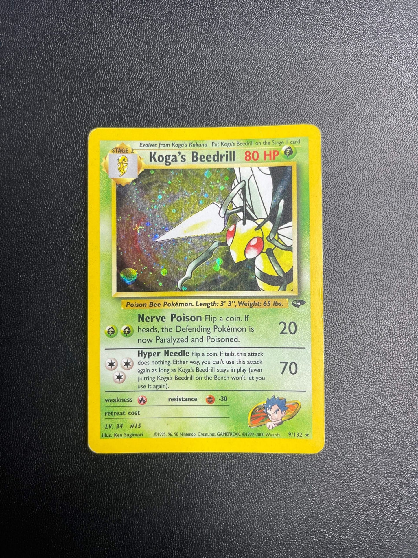 9/132 Koga's Beedrill Holo Good | Gym Challenge (EN)