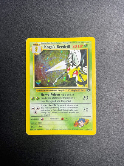 9/132 Koga's Beedrill Holo Good | Gym Challenge (EN)