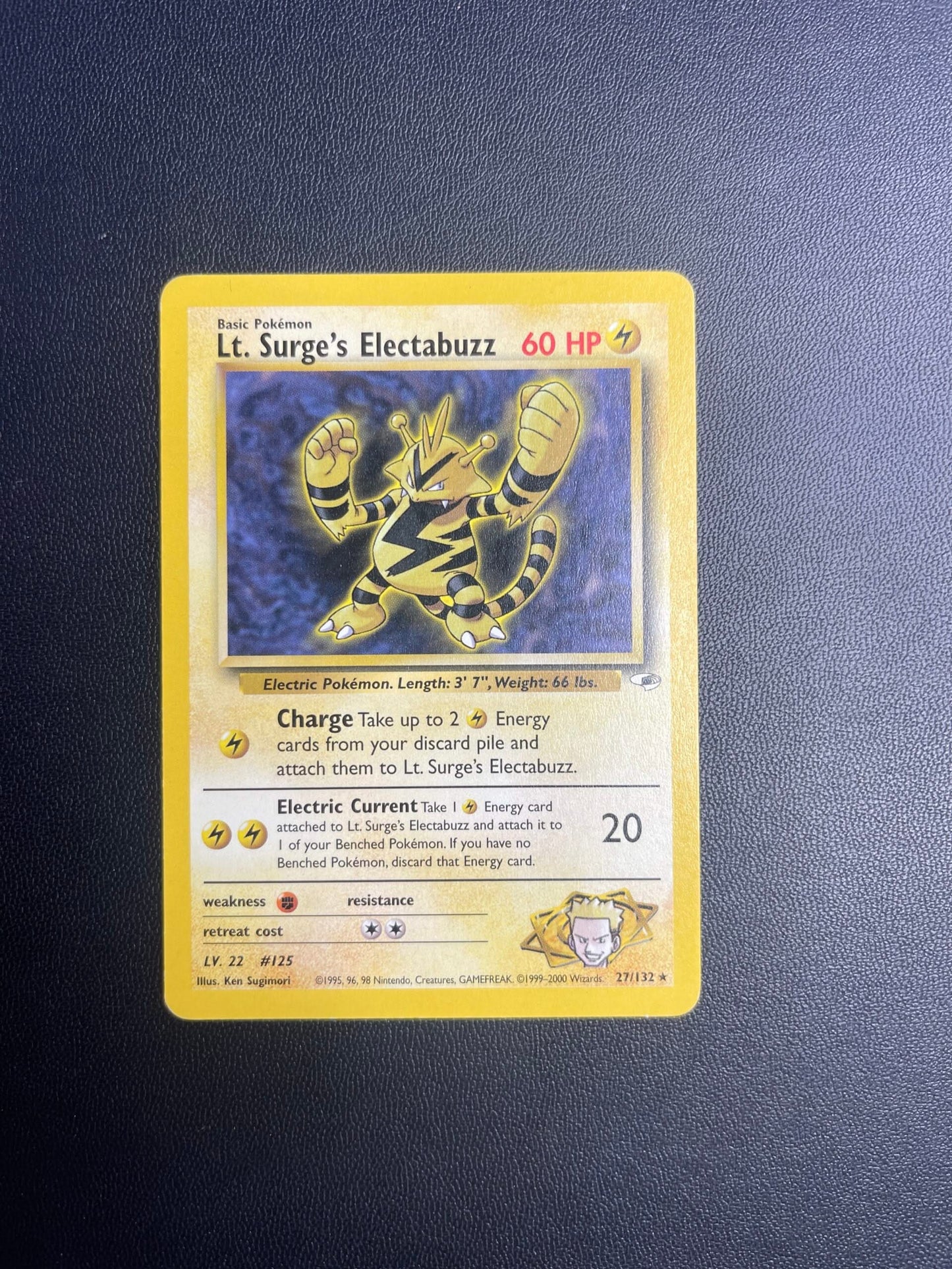 27/132 Lt. Surge's Electabuzz Near Mint | Gym Heroes (EN)