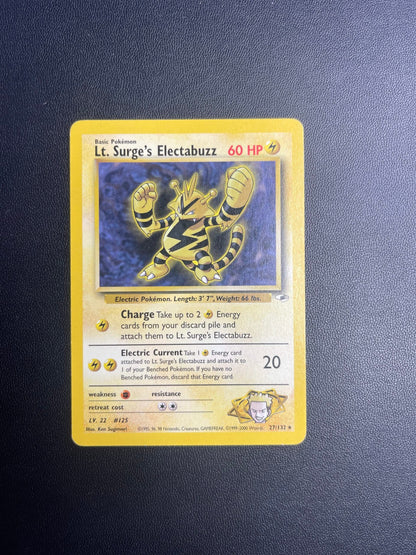 27/132 Lt. Surge's Electabuzz Near Mint | Gym Heroes (EN)