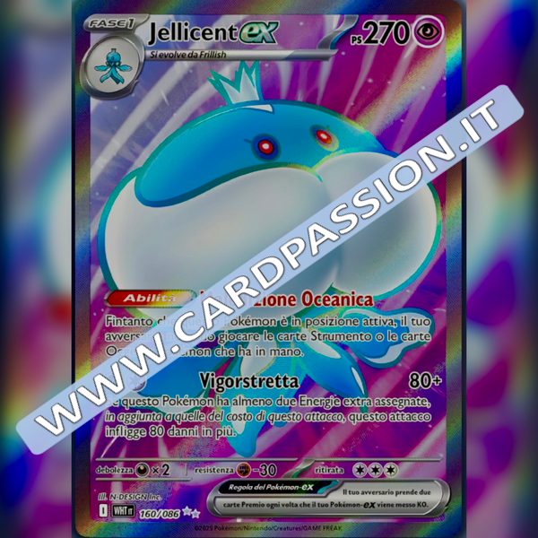 160/086 Jellicent ex (Full Art) | Fuoco Bianco