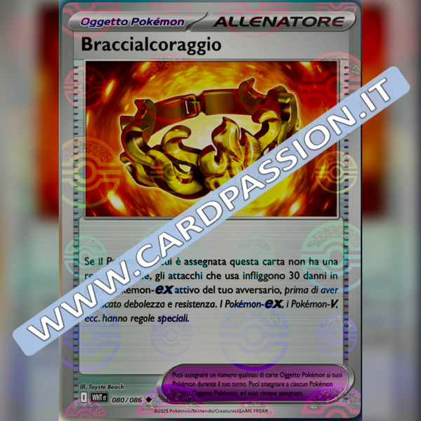 080/086 Braccialcoraggio Poke Ball Reverse | Fuoco Bianco