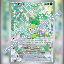 091/086 Petilil Illustrazione Rara | Luce Nera