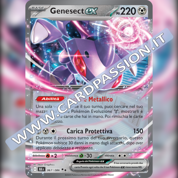 067/086 Genesect ex | Luce Nera