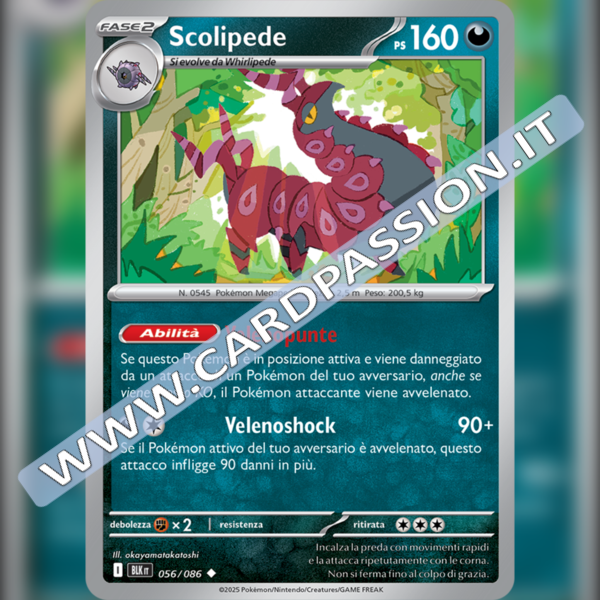 056/086 Scolipede | Luce Nera