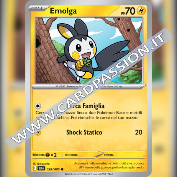 029/086 Emolga | Luce Nera