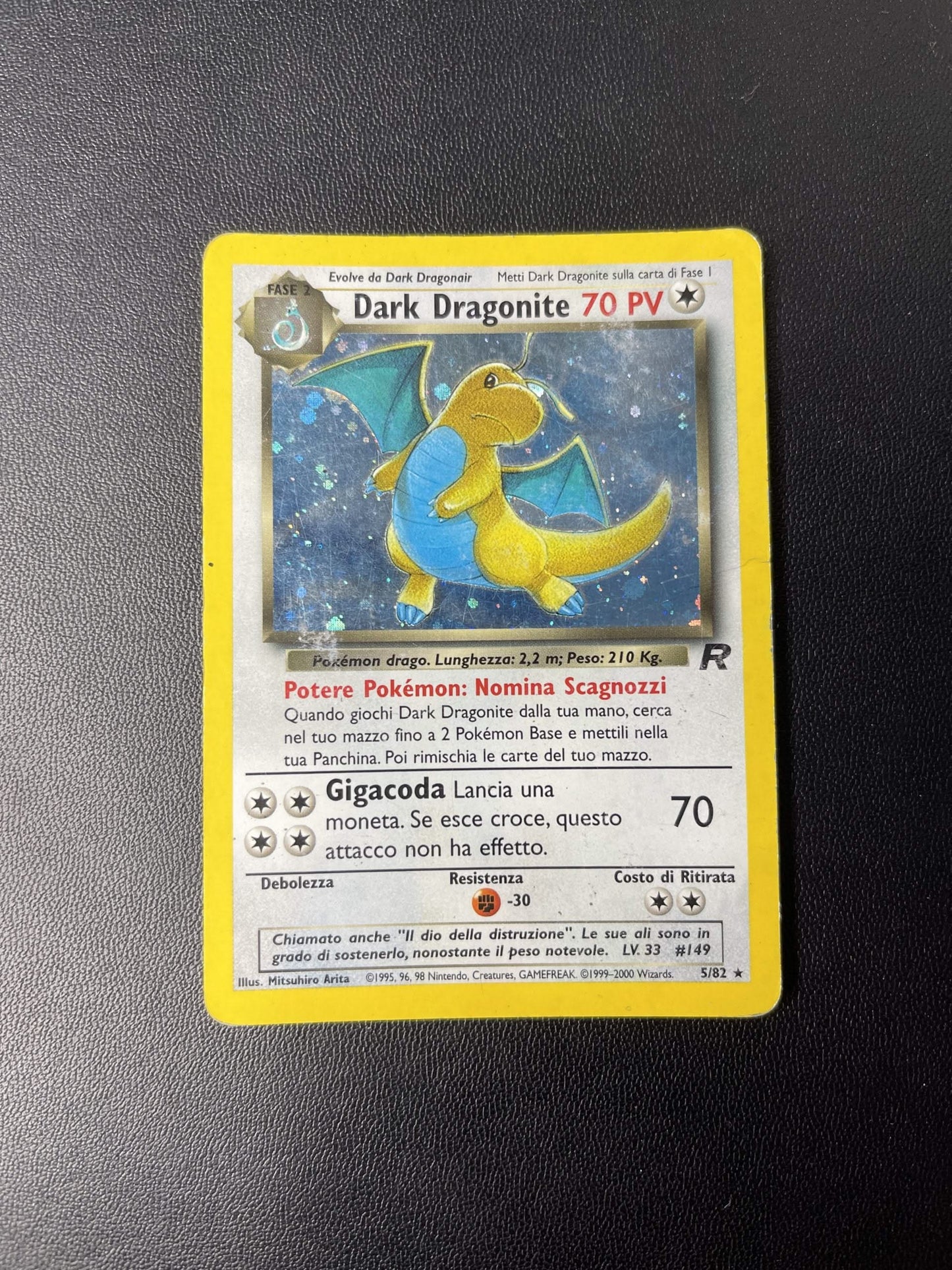 5/82 Dark Dragonite Holo Poor | Team Rocket (IT)