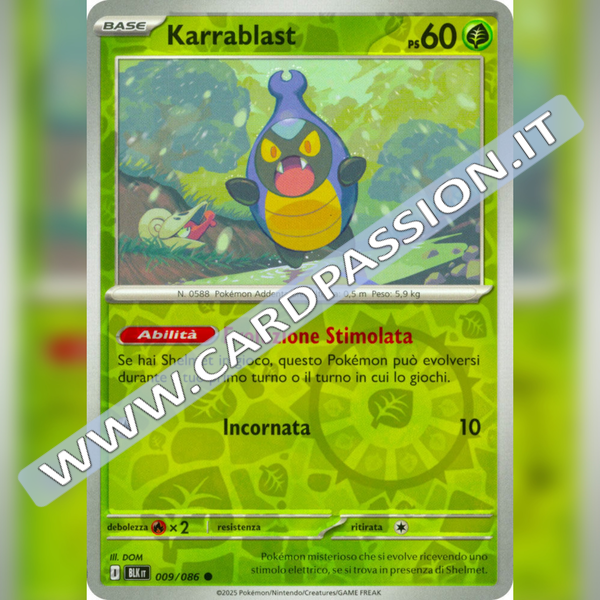 009/086 Karrablast Reverse | Luce Nera