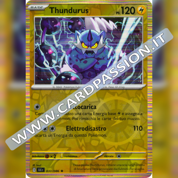 033/086 Thundurus Reverse | Luce Nera