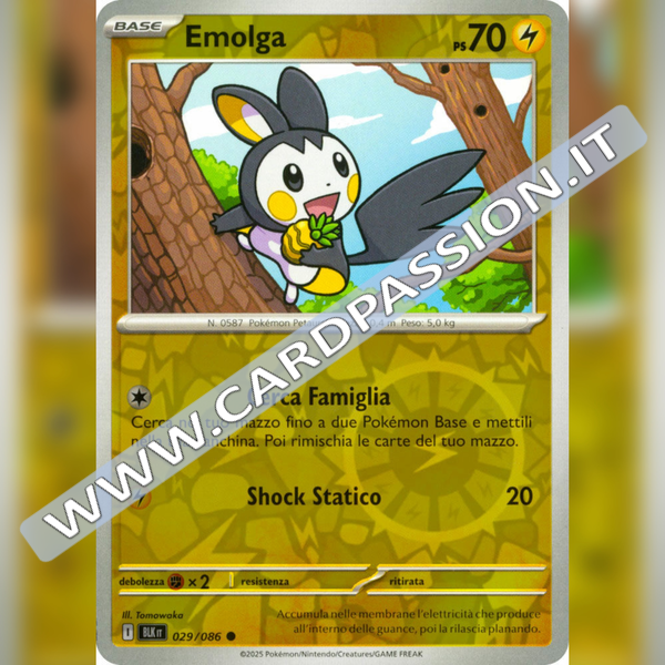 029/086 Emolga Reverse | Luce Nera