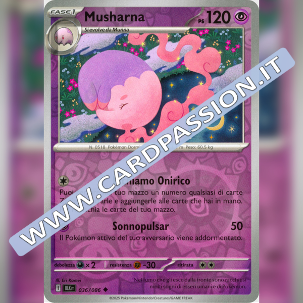 036/086 Musharna Reverse | Luce Nera