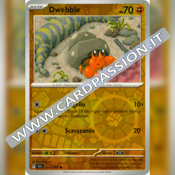051/086 Dwebble Reverse | Luce Nera