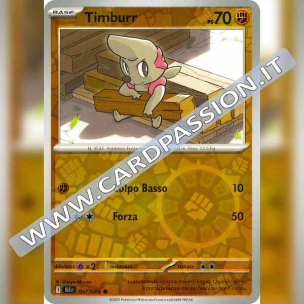 047/086 Timburr Reverse | Luce Nera