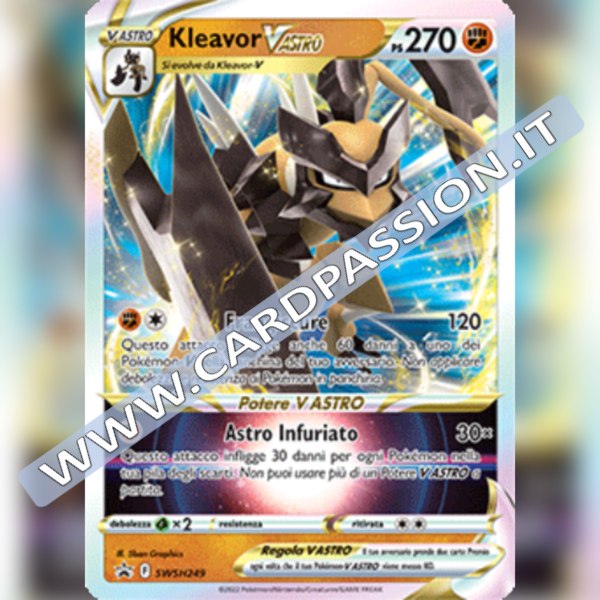 SWSH249 Kleavor VAstro | Carta Gigante 13,3 X 18,2cm