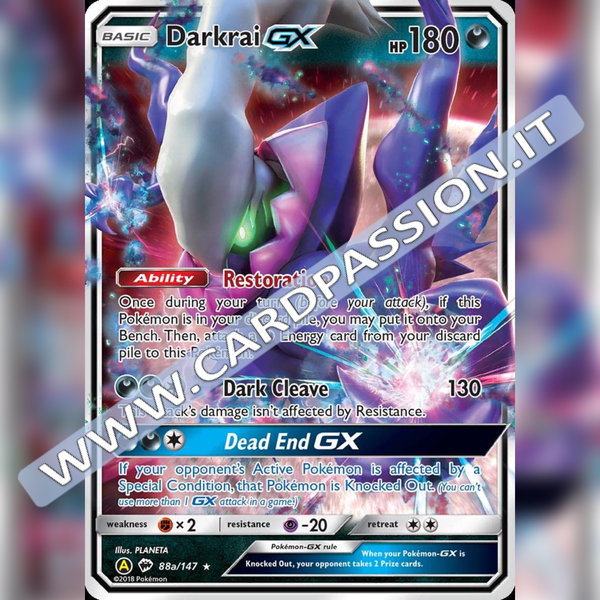 88a/147 Darkrai GX (EN) | Carta Gigante 13,3 X 18,2cm