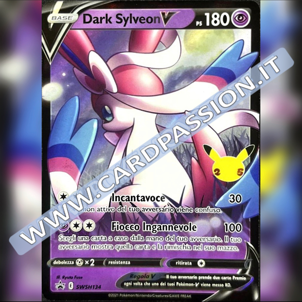 SWSH134 Dark Sylveon V | Black Star Promo - Card Passion