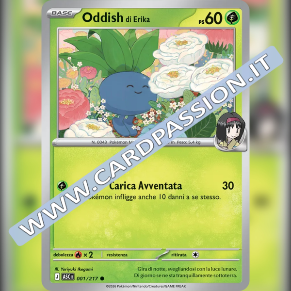 001/217 Oddish di Erika | Ascesa Eroica