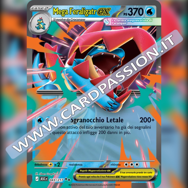 043/217 Mega Feraligatr ex | Ascesa Eroica