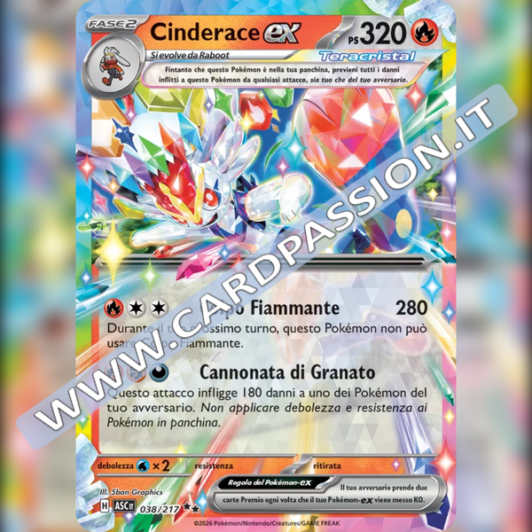 038/217 Cinderace ex | Ascesa Eroica