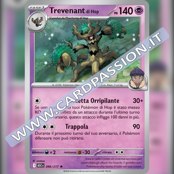 096/217 Trevenant di Hop Holo | Ascesa Eroica