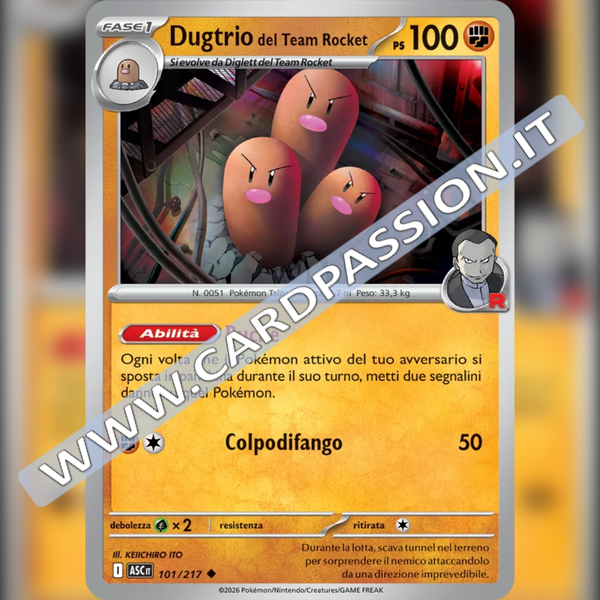 101/217 Dugtrio del Team Rocket | Ascesa Eroica