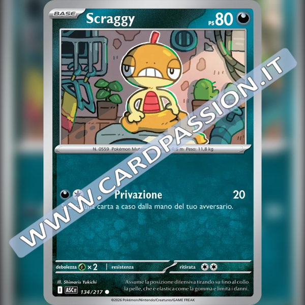 134/217 Scraggy | Ascesa Eroica