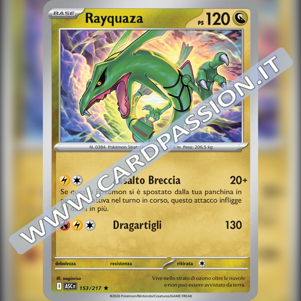 153/217 Rayquaza Holo | Ascesa Eroica