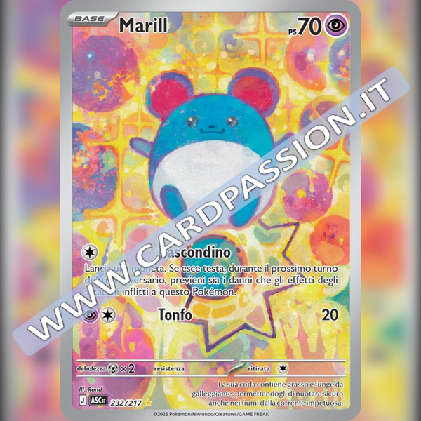 232/217 Marill Illustrazione Rara | Ascesa Eroica