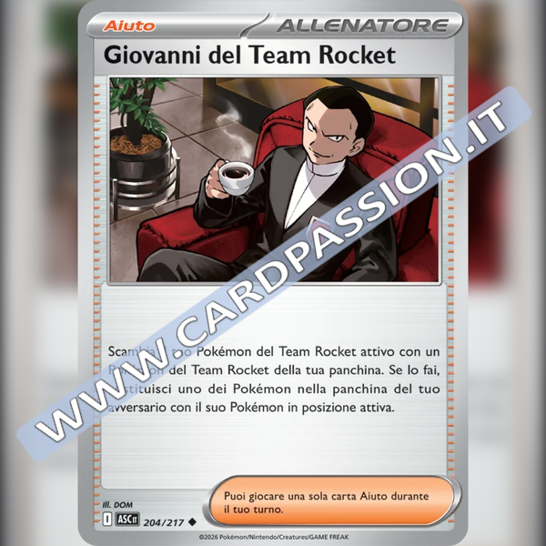 204/217 Giovanni del Team Rocket | Ascesa Eroica